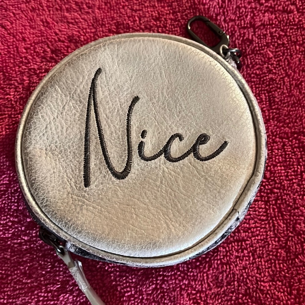 New HOBO Revolve Bag/wallet Charm Naughty/Nice